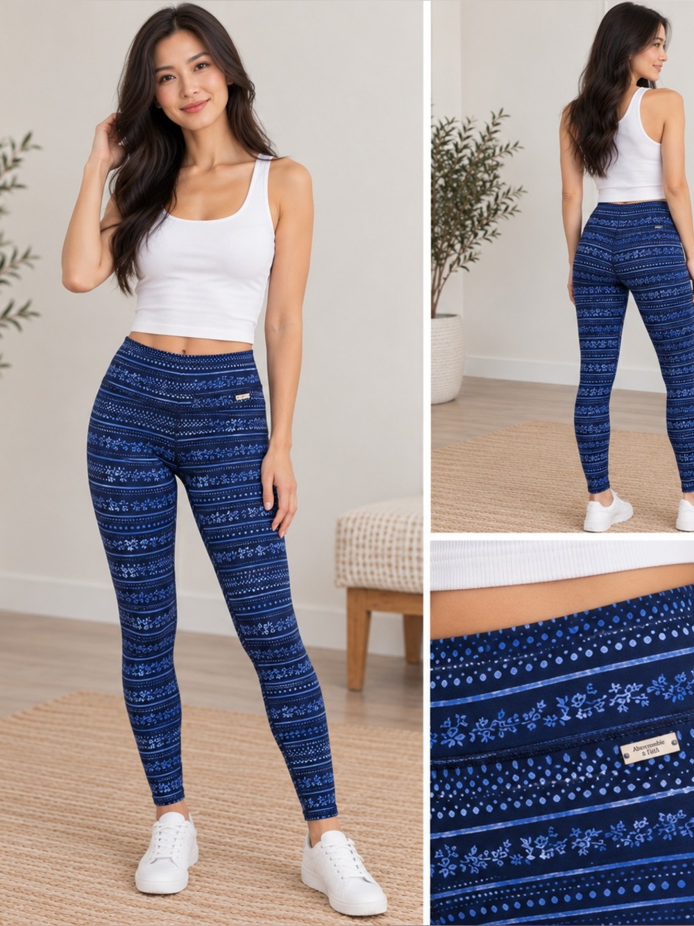 Abercrombie & Fitch floral-print leggings